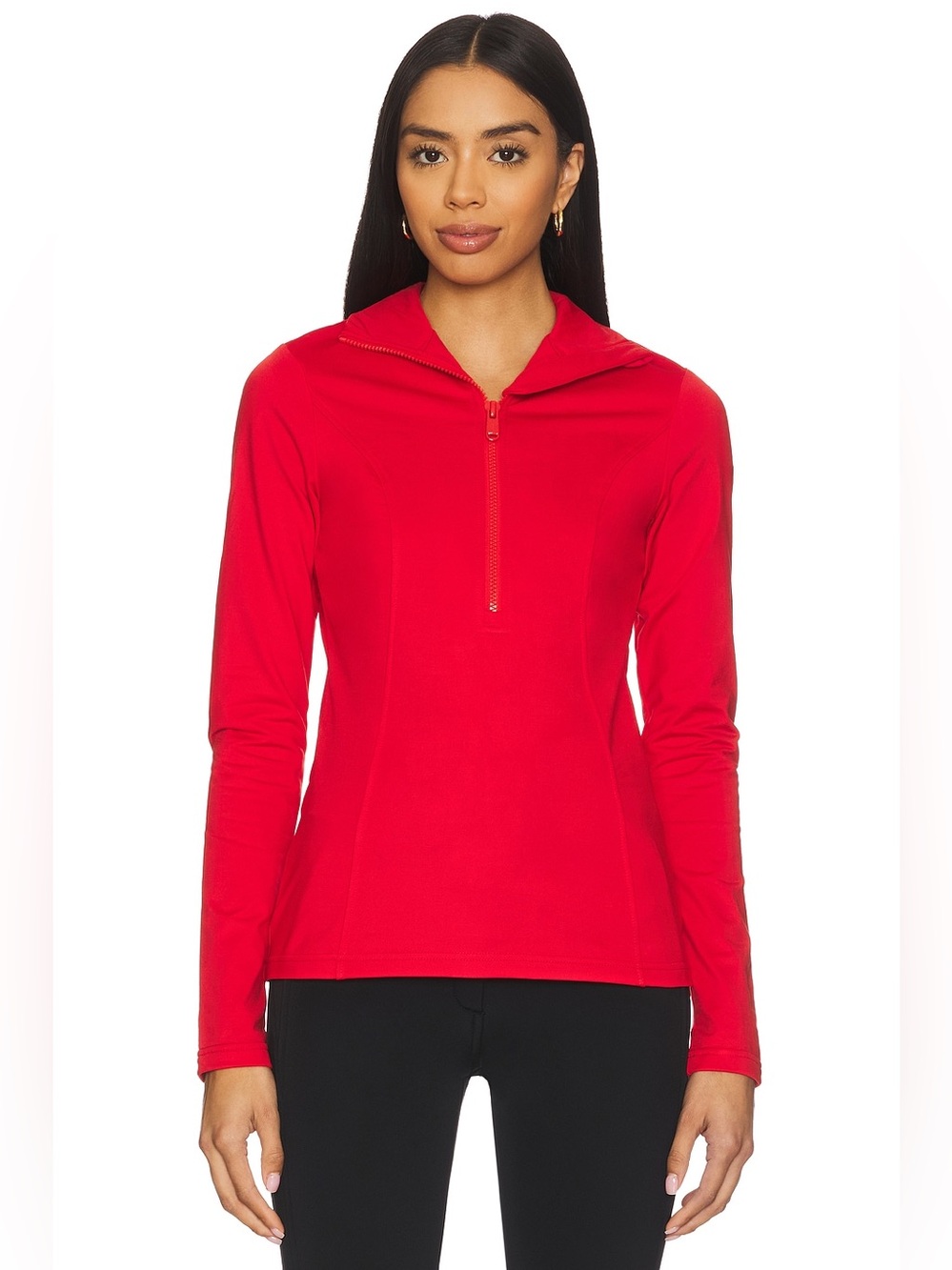 Goldbergh Serena Ski Pully Flame Red NWT Small Base Layer Thermal Half Zip